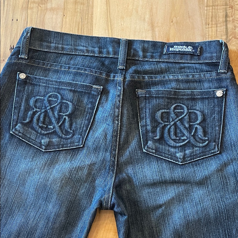 Rock & Republic Women's Dark Blue Flare Jeans